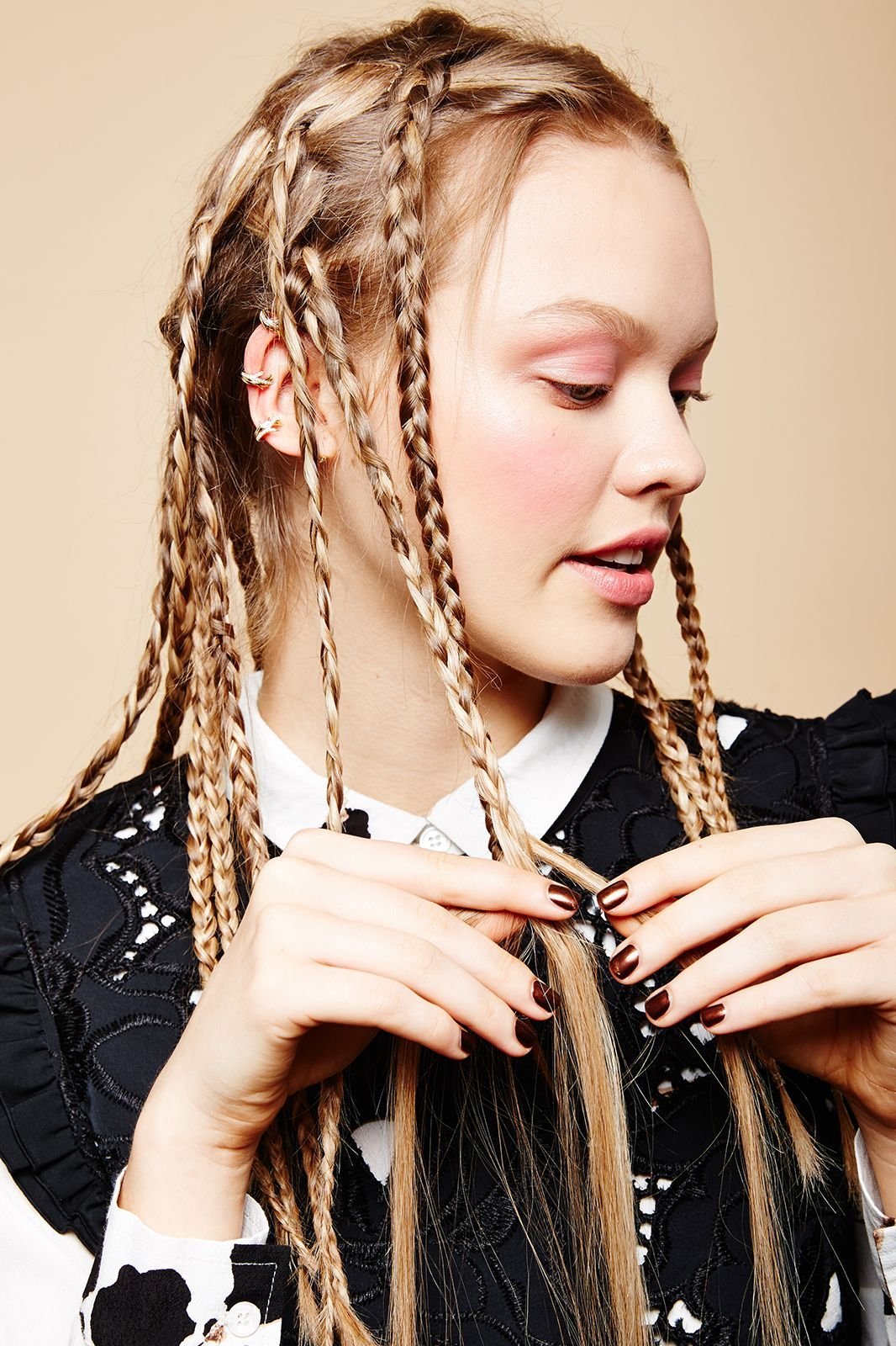 Косички на мокрые волосы