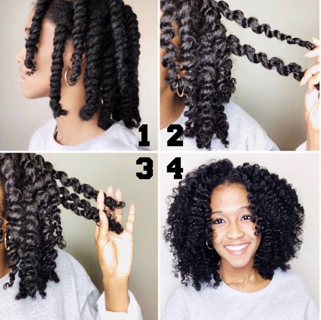 Кудри от косичек на короткие волосы