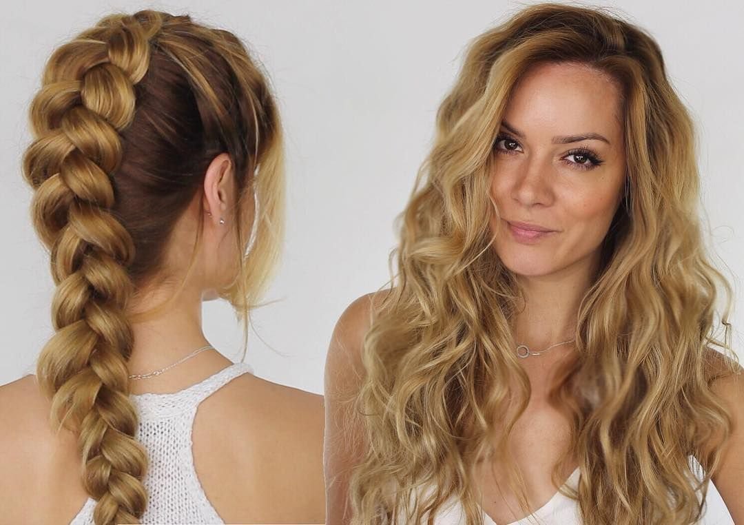 Волны после косичек