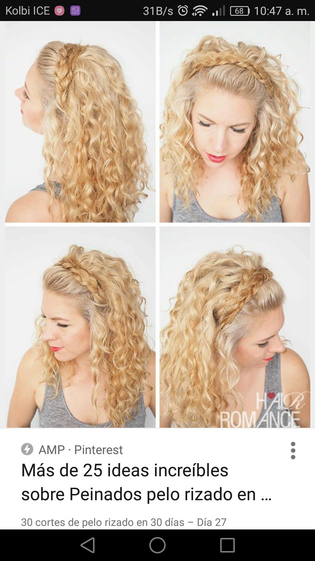 Красивая коса на кудрявые волосы