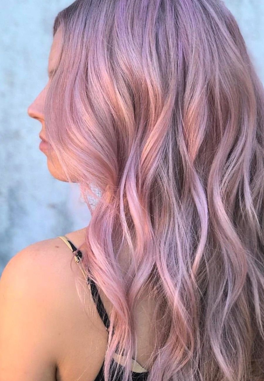 Колорирование с розовым оттенком