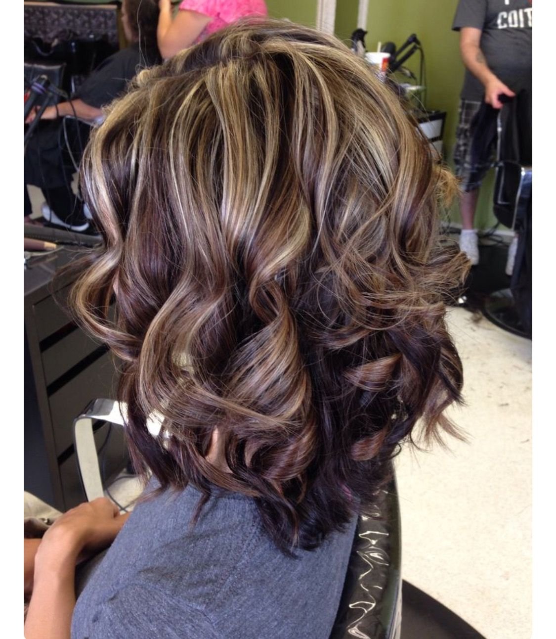 Балаяж на темные Каскад