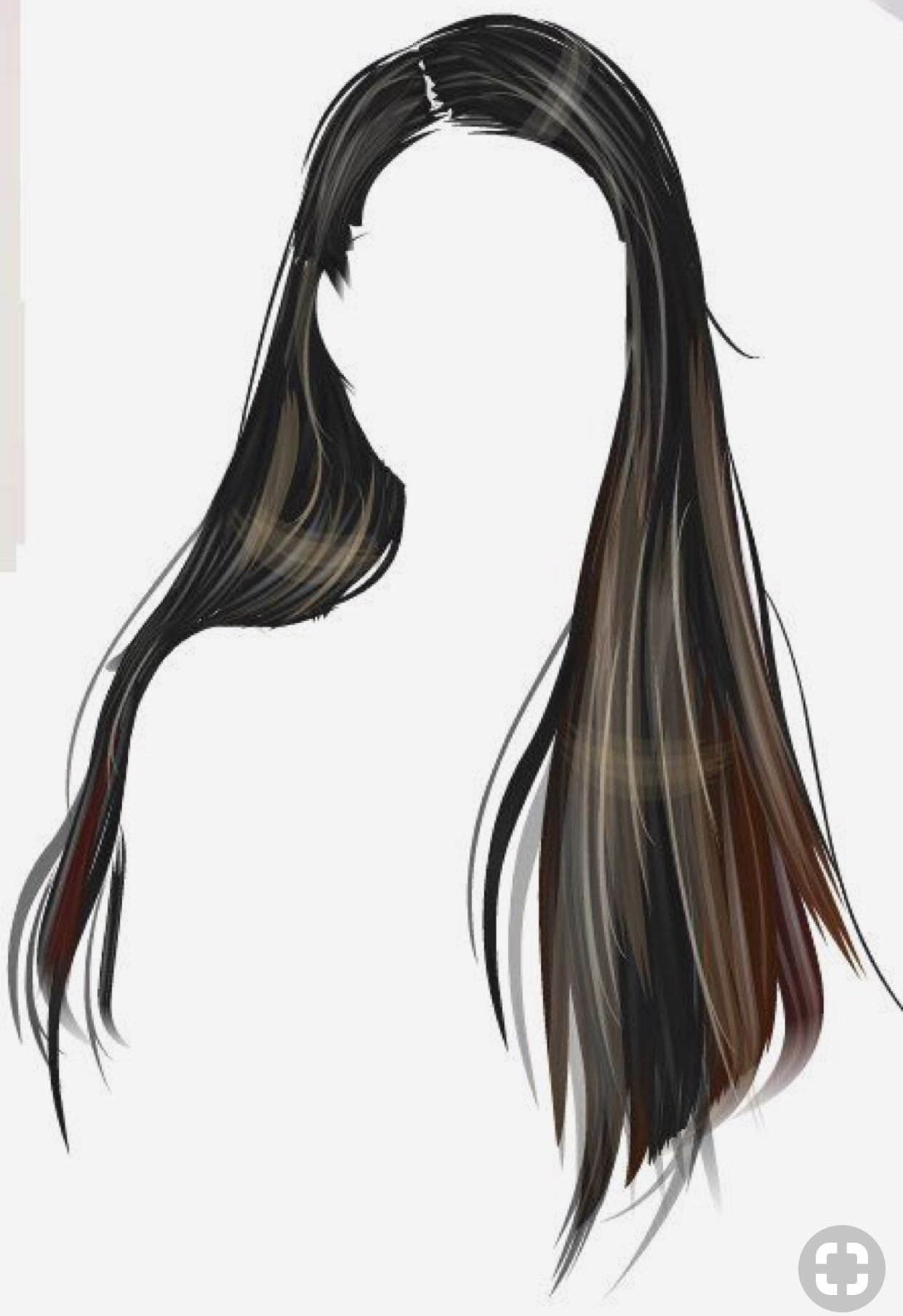 Удлиненный рисунок. Волосы для рисования. Рисование прядей волос. Нарисованные длинные волосы.