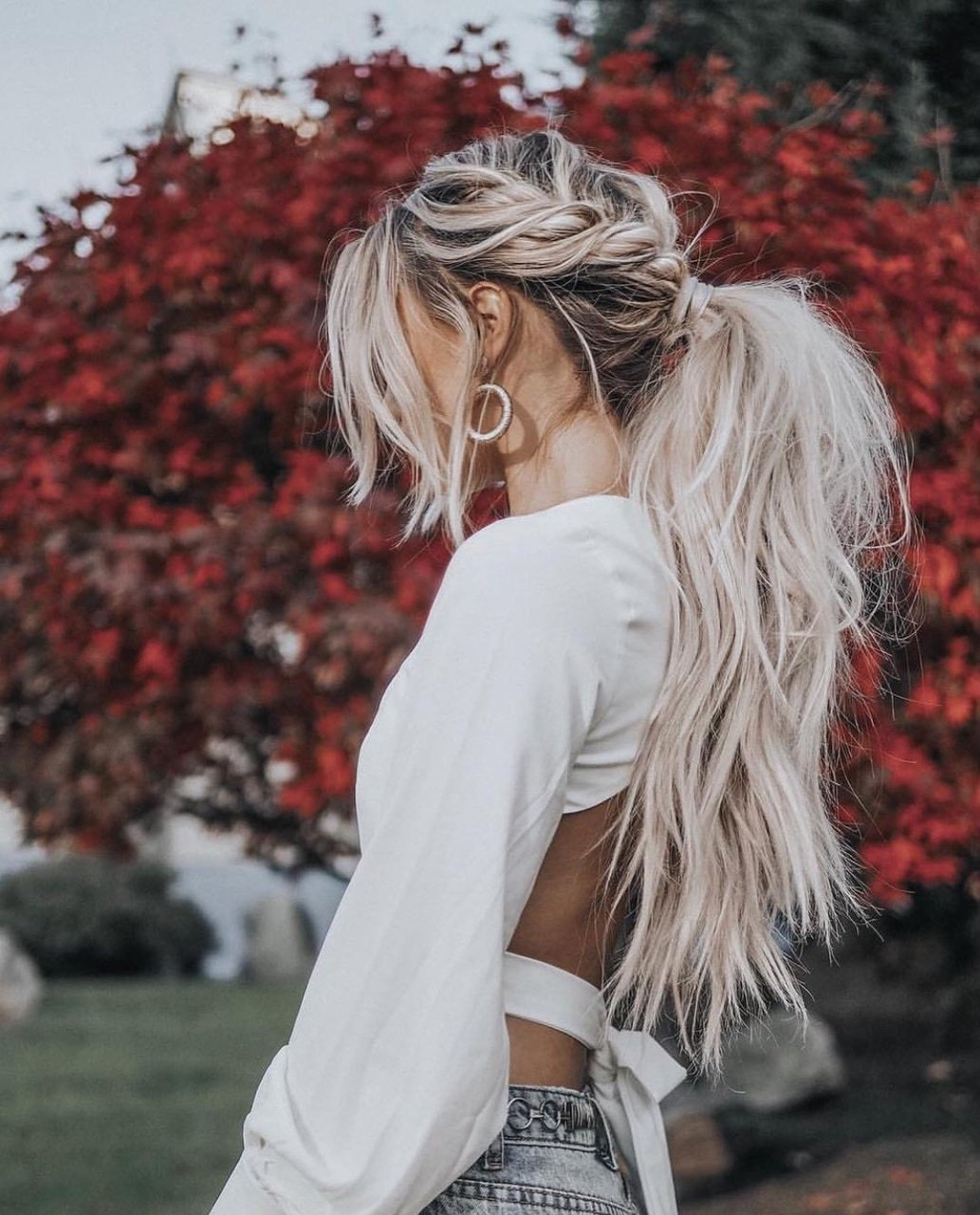 Блонд в хвосте