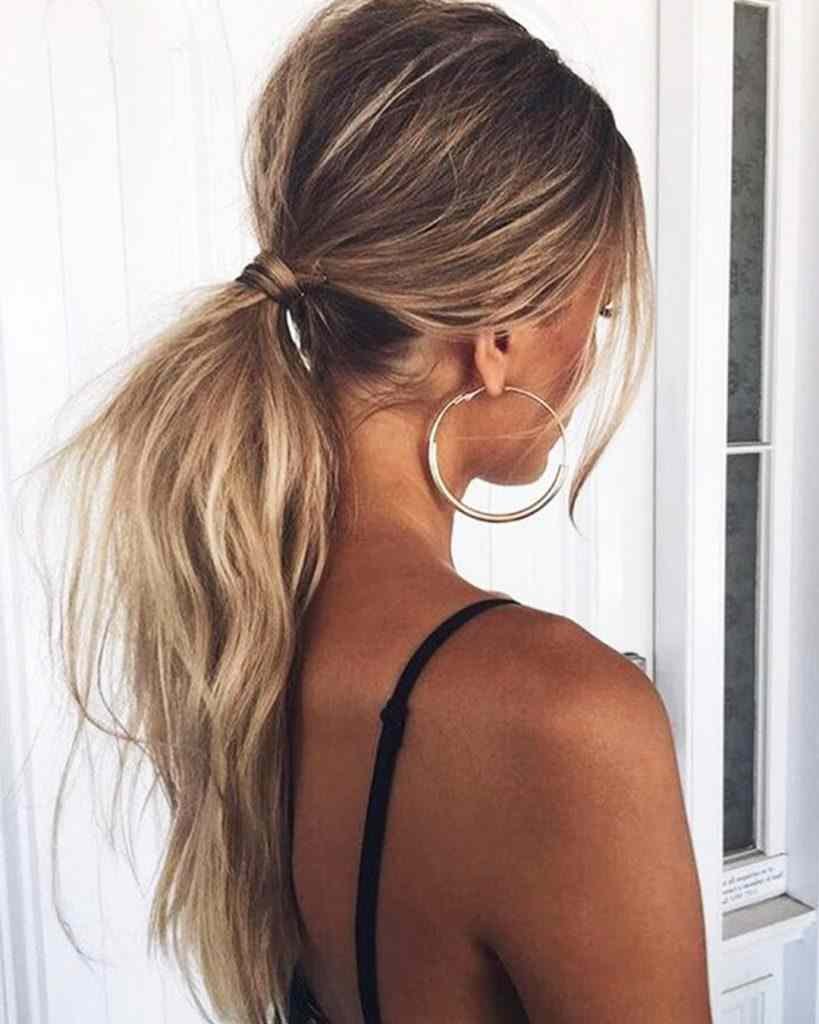 Прическая "высокий конский хвост"