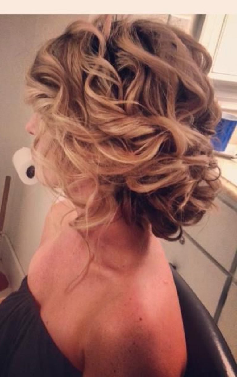 Прическа небрежные Локоны