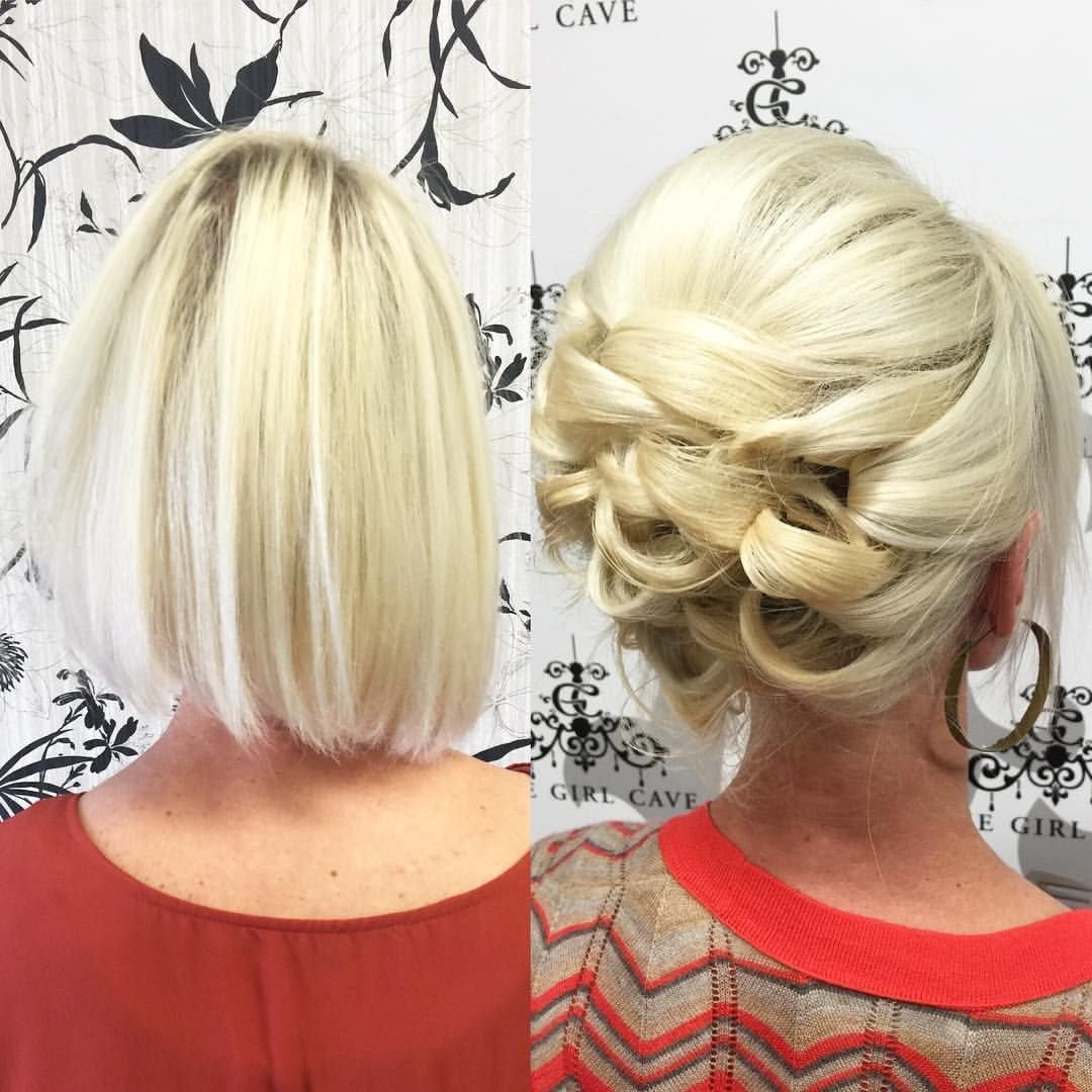 Прическа на волосы до плеч