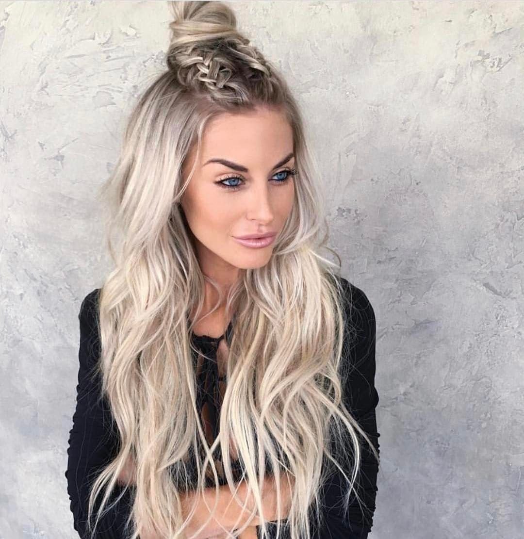 Балаяж платиновый блонд