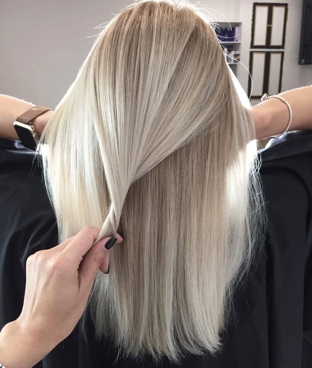 Модное окрашивание блонд