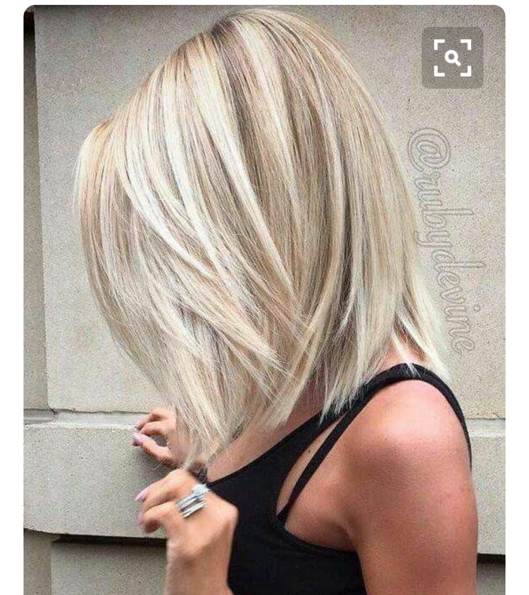 Стрижка Лонг Боб блонд