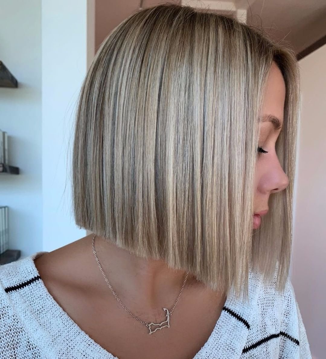 Частое мелирование на каре