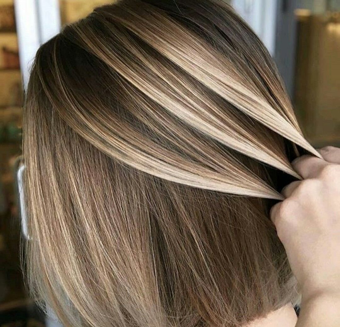 Каре мелирование на русые