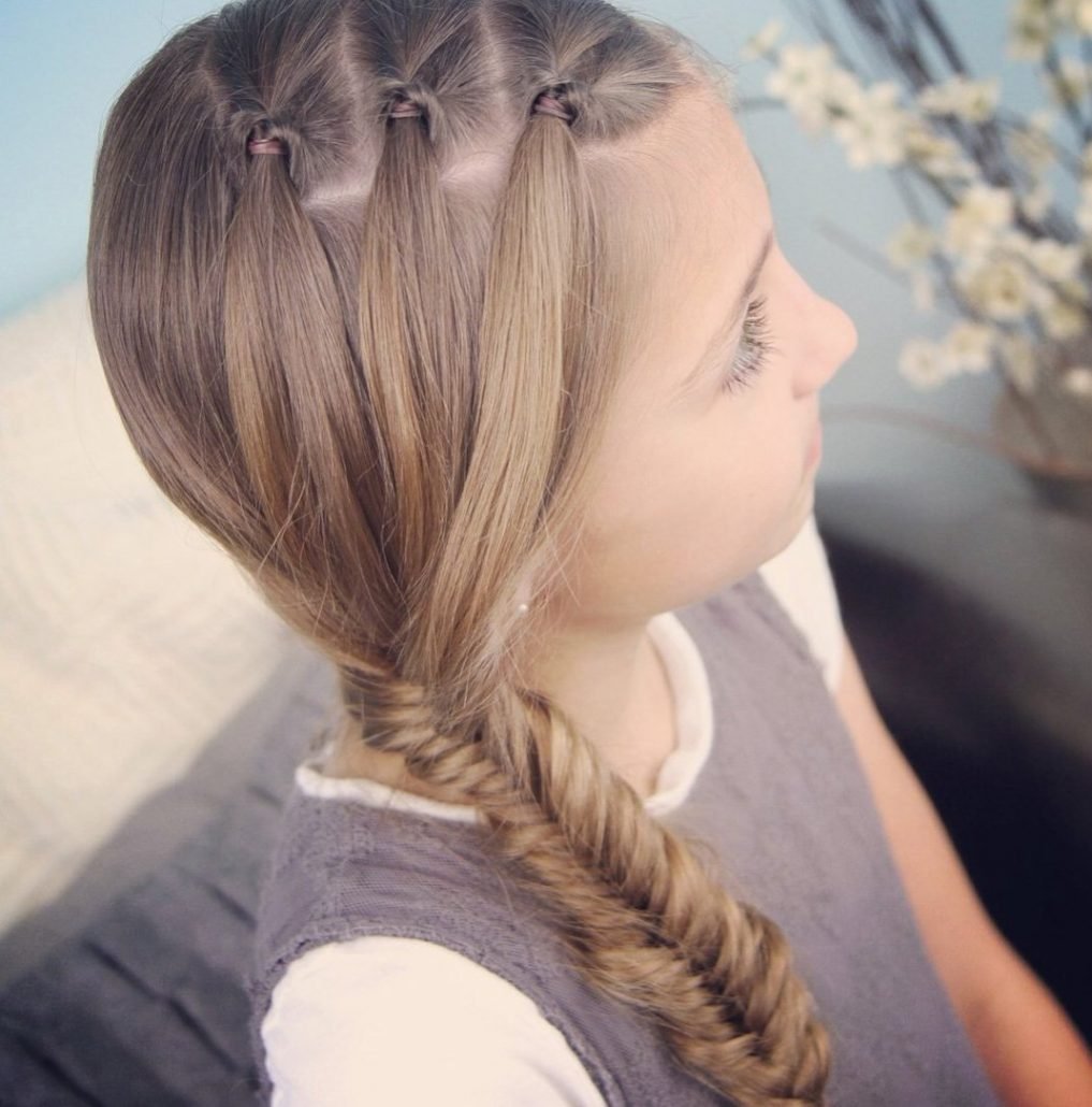 Причёски для девочек в школу