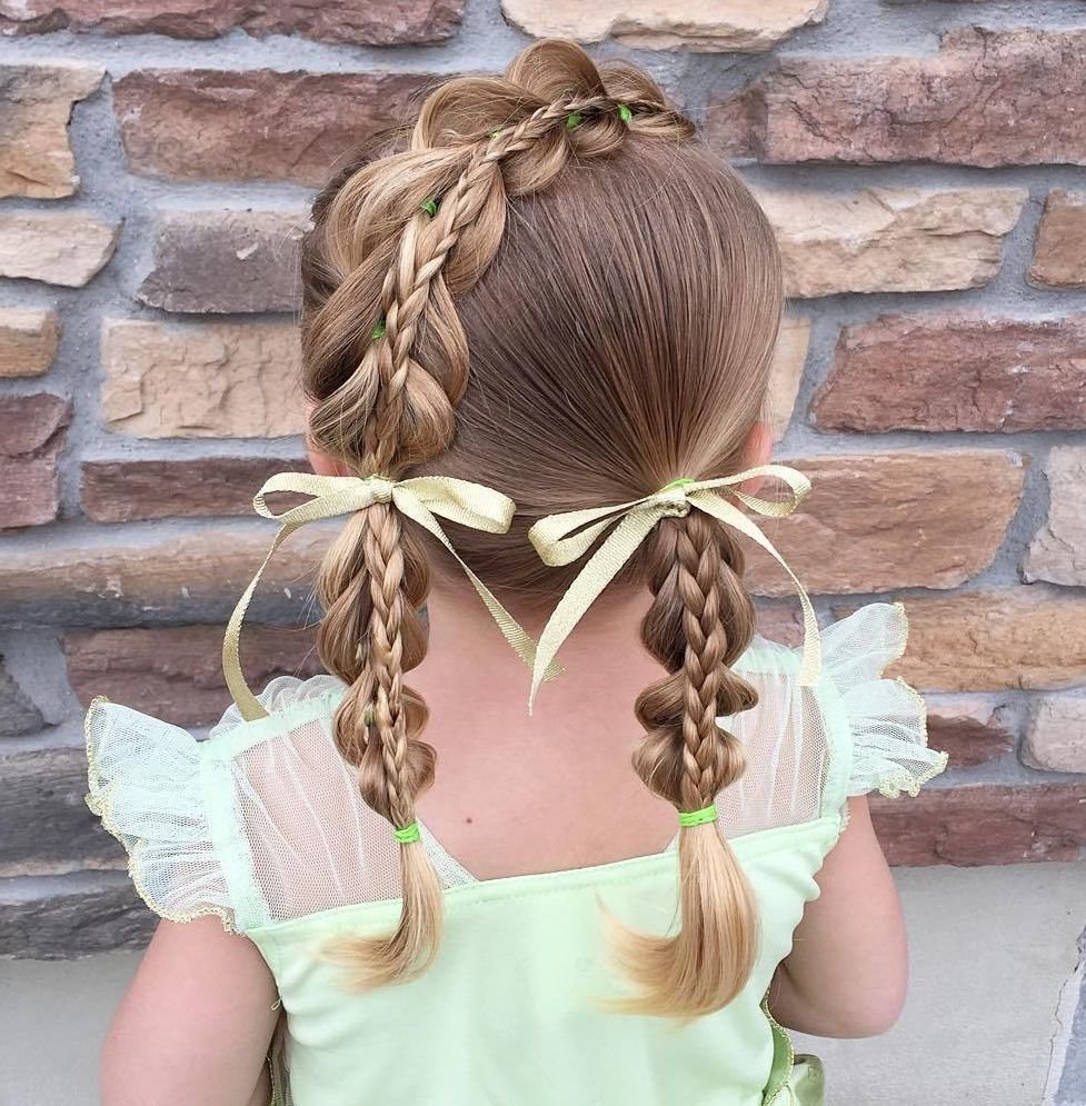 Оригинальные прически для девочек