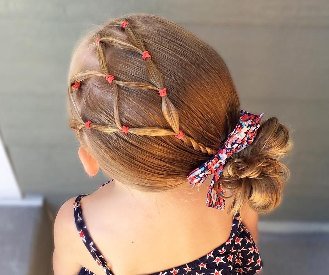 Причёски для девочек с резинками