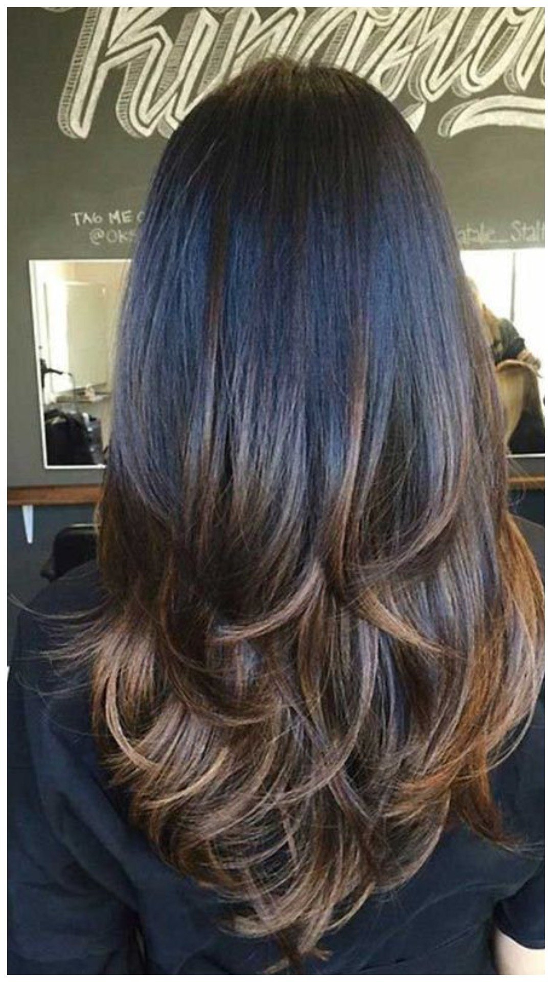 Мелирование на темные волосы длинные с челкой