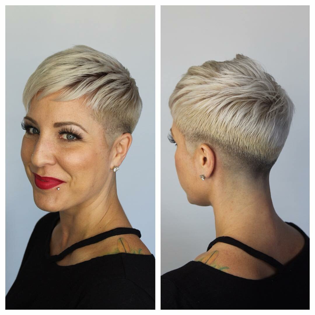 Стрижка Пикси на короткие тонкие волосы для женщин за 50