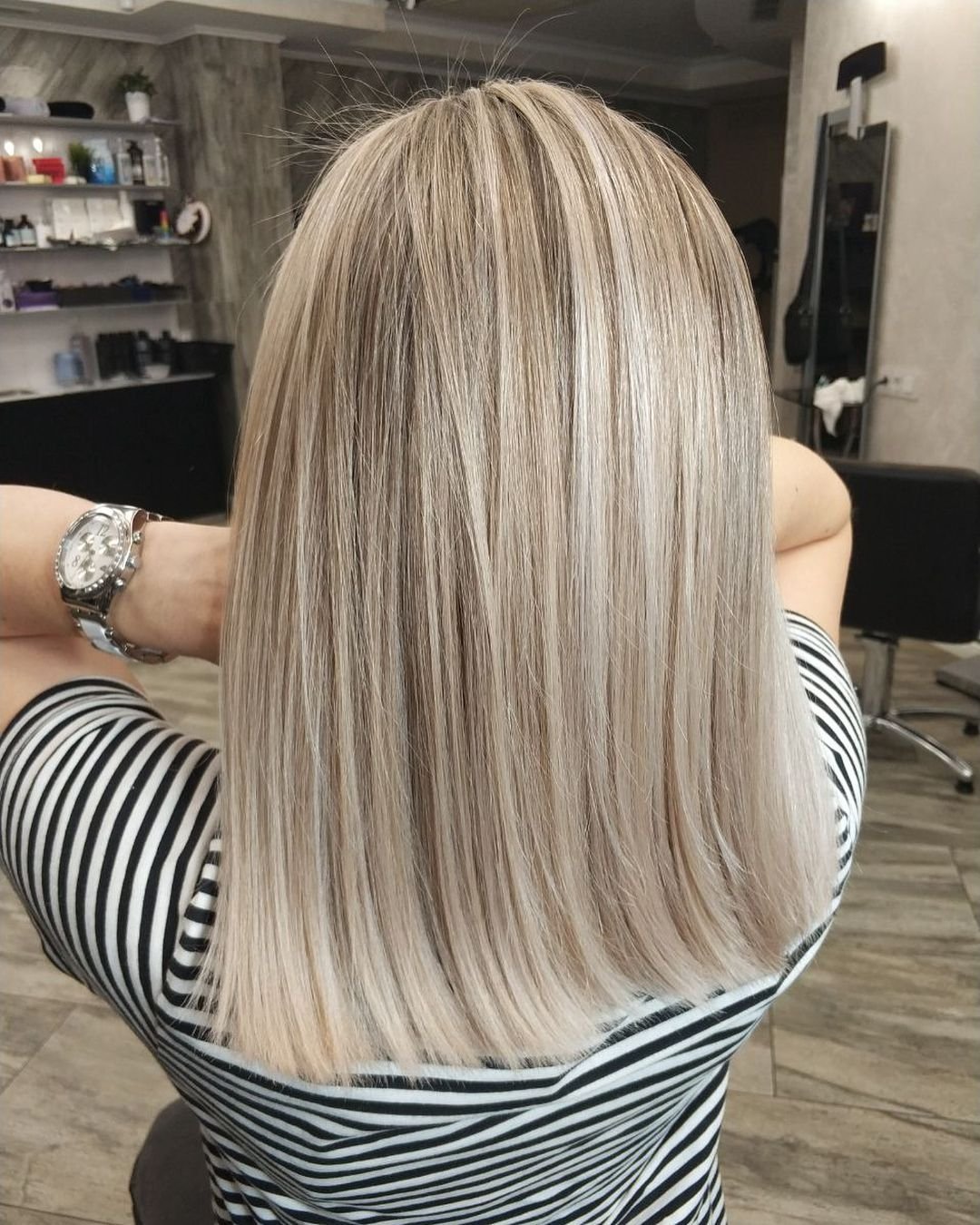 Мелирование Сильвер грей