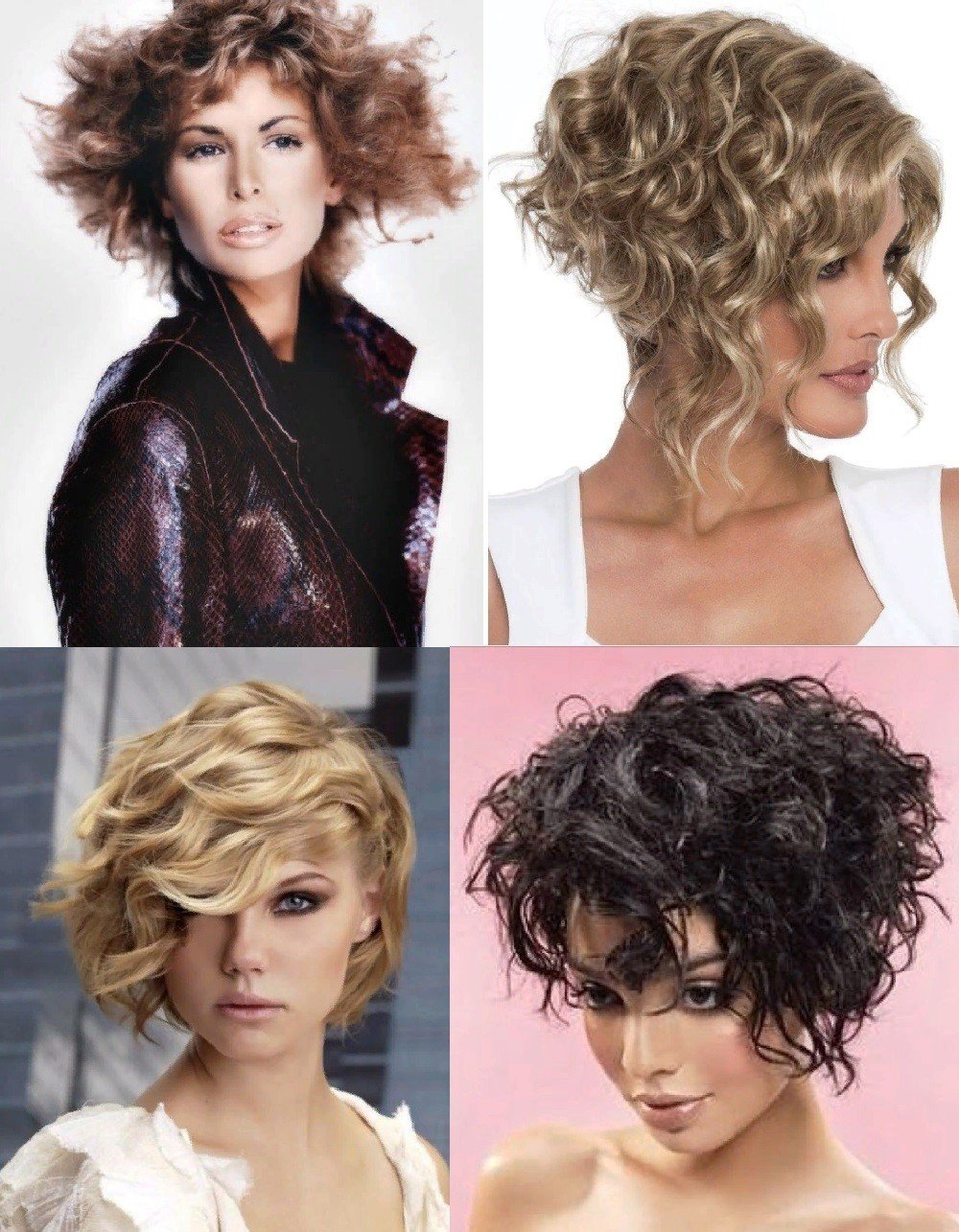 Химическая стрижка Боб каре на кудрявые волосы