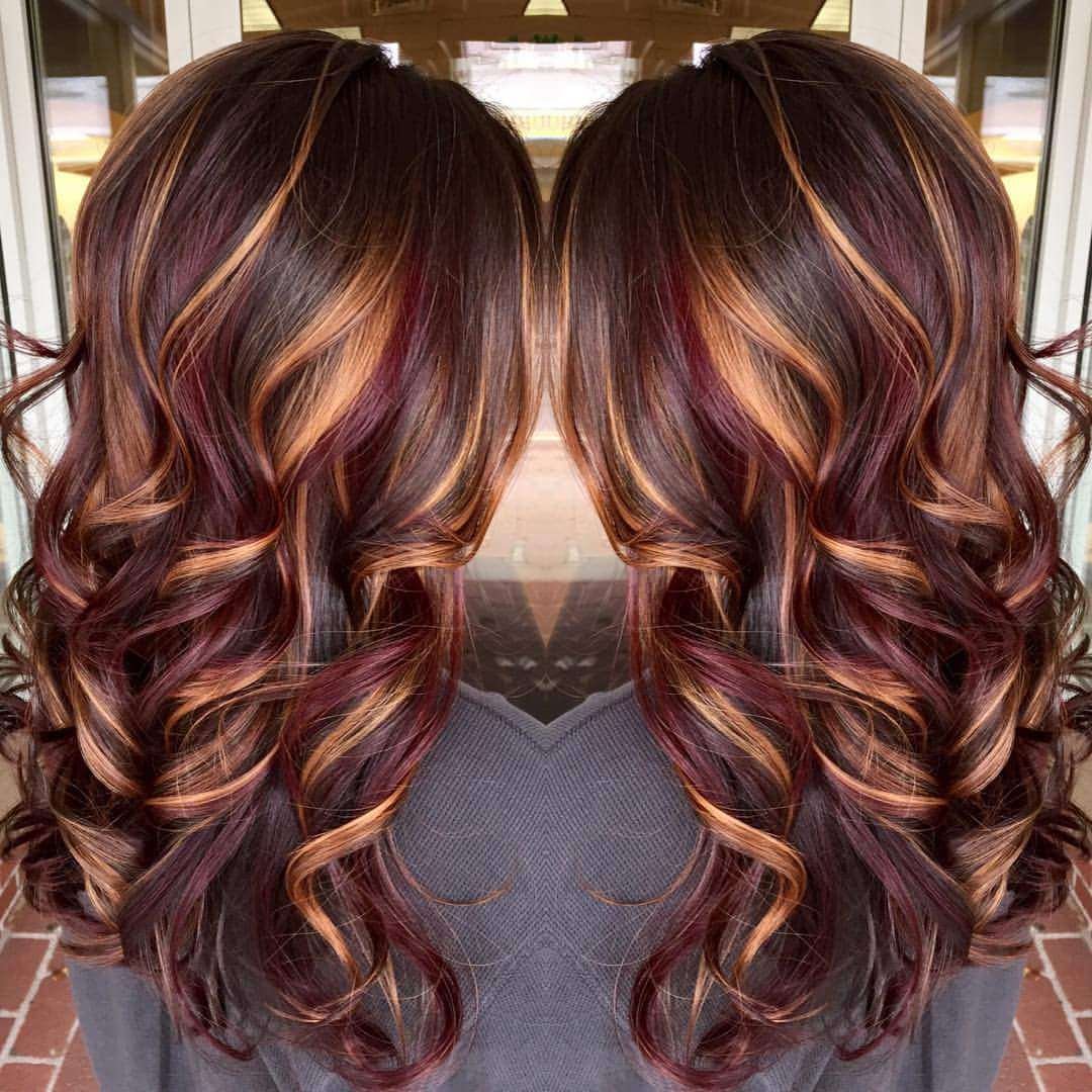 Колорирование волос 2022 на темные волосы