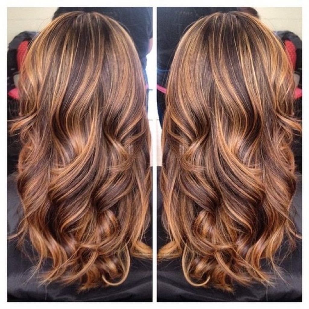 Карамельное мелирование на темные волосы