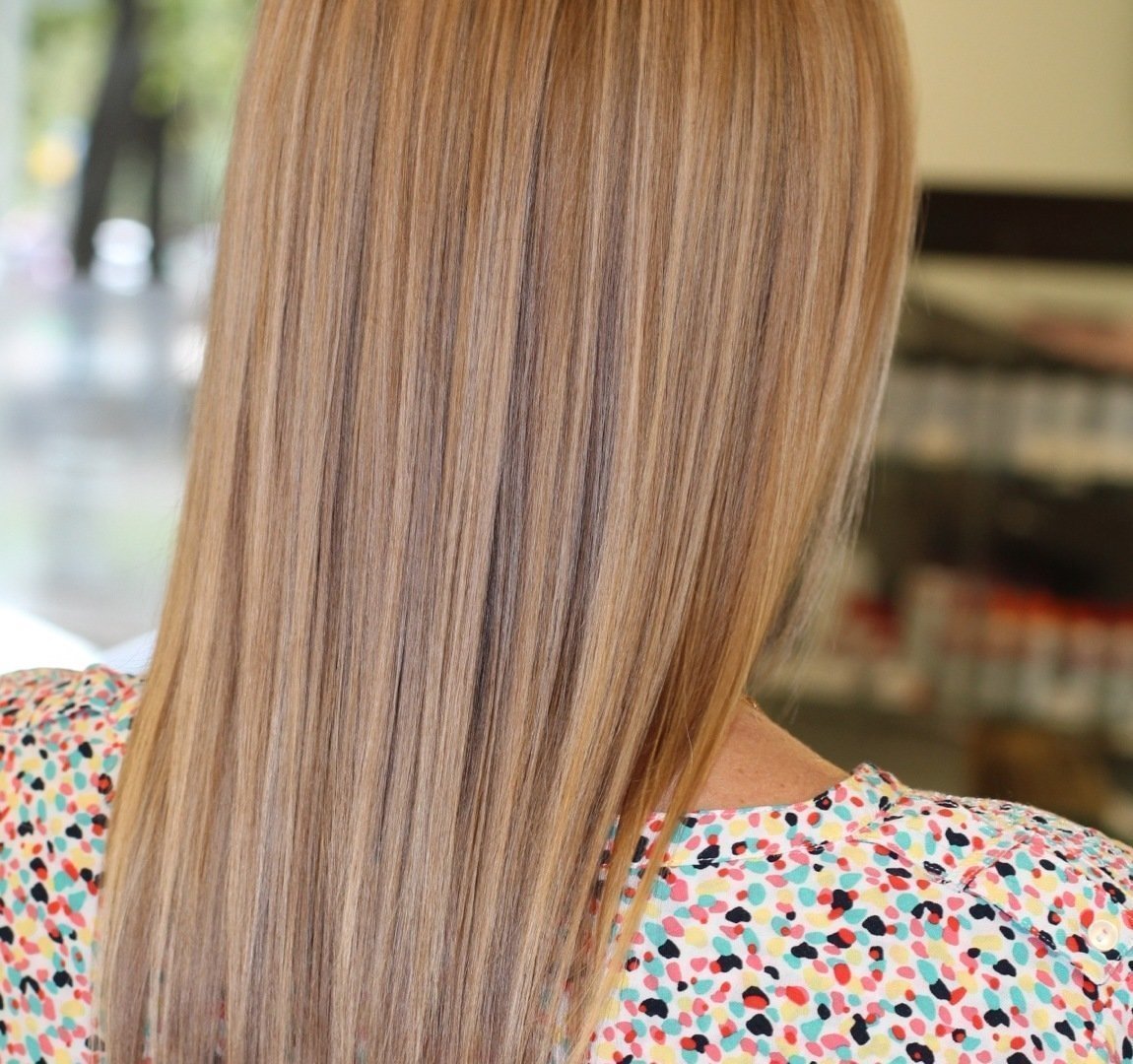 Модное мелирование на русые волосы