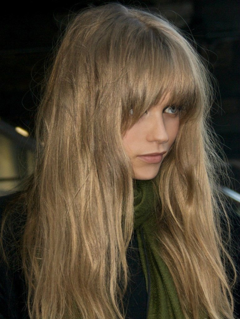 Мелирование с челкой