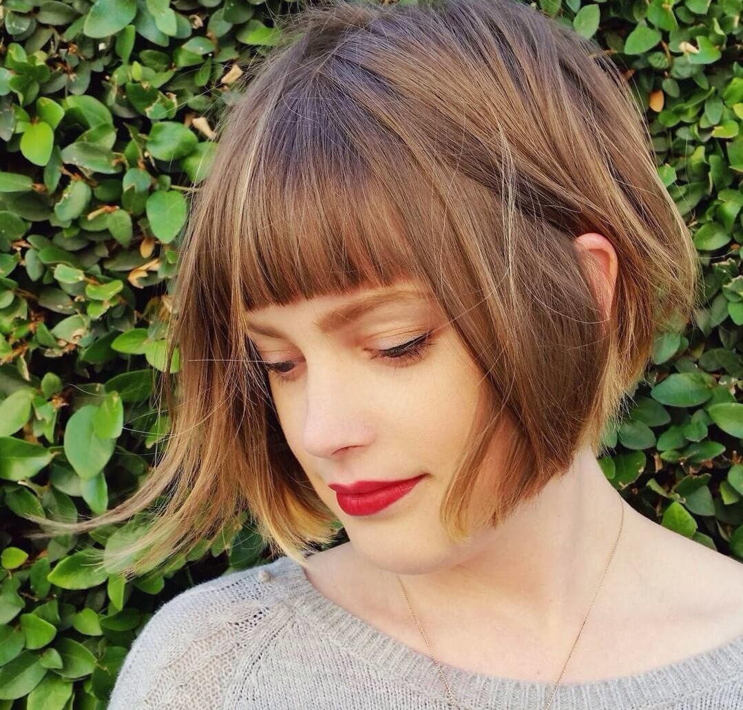 Мелирование с челкой