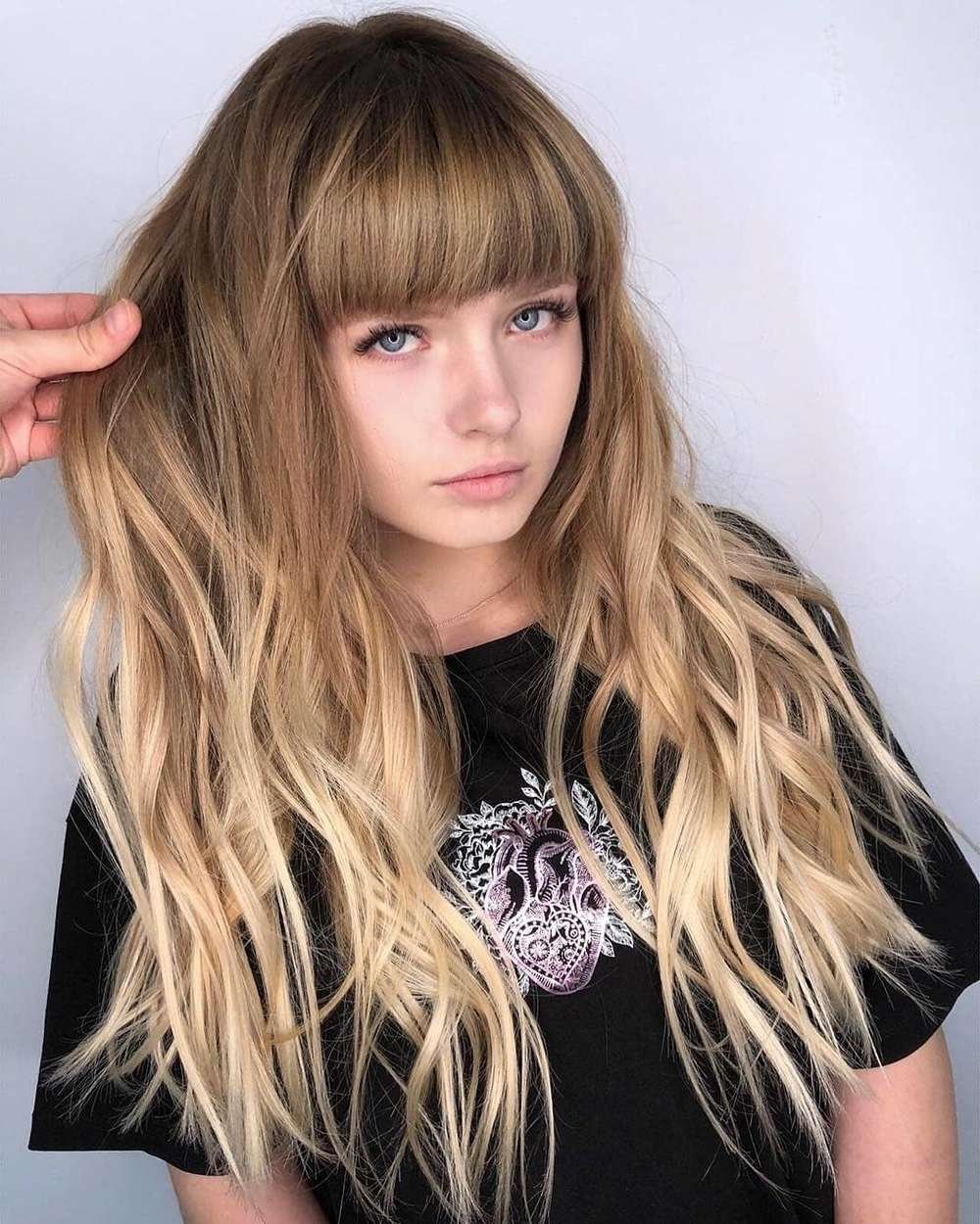 Удлинённый Каскад 2020 с челкой