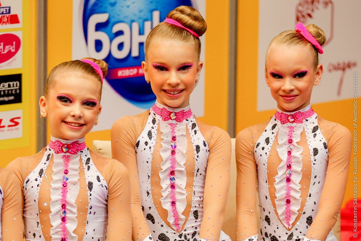 Прическа для гимнастики