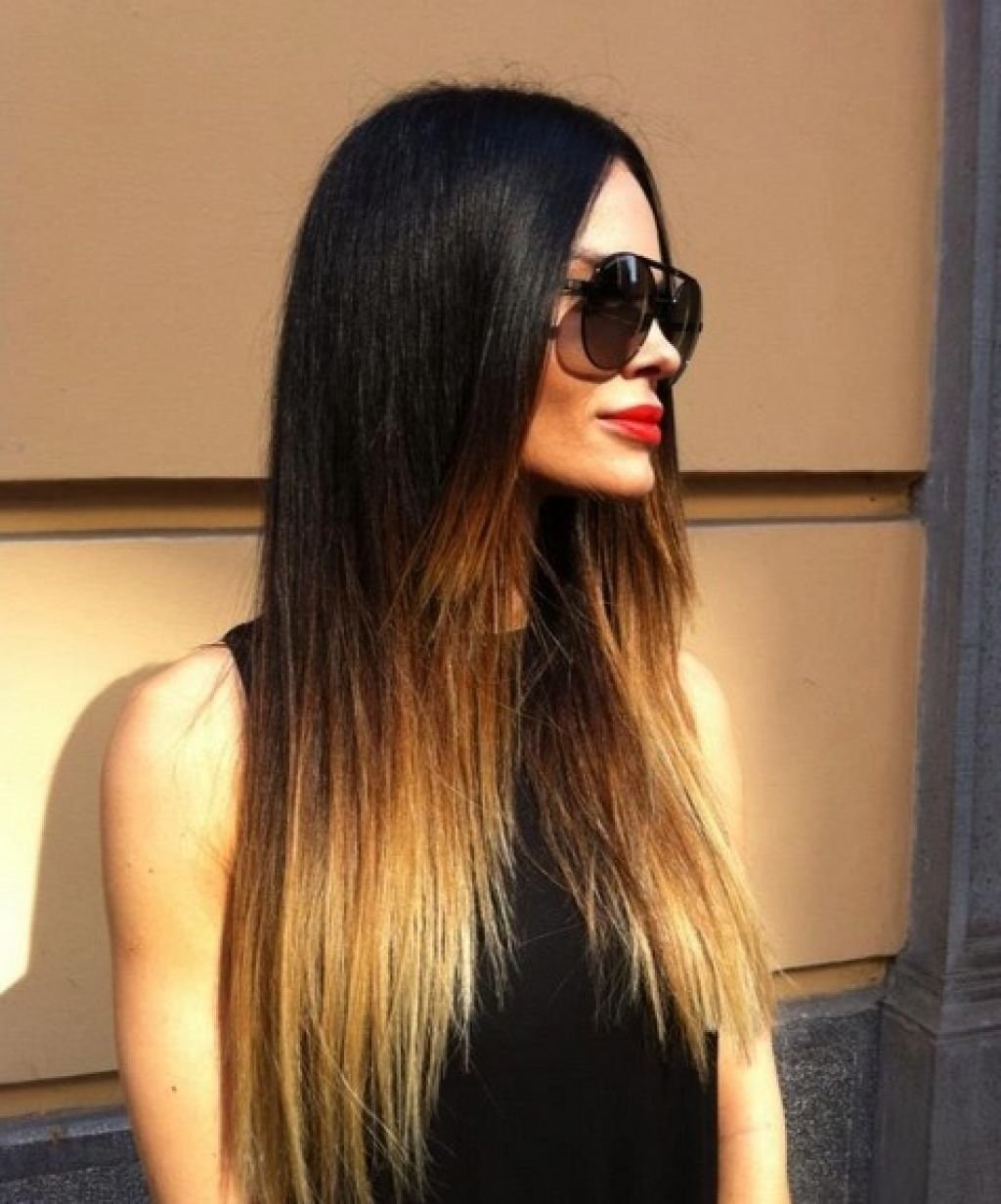 Белые кончики на темных волосах