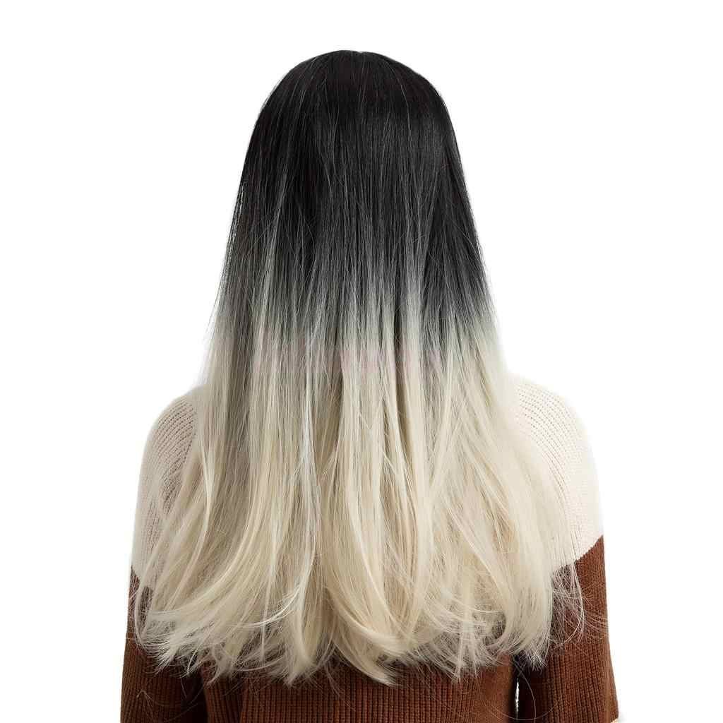 Брюнетка с белыми кончиками волос