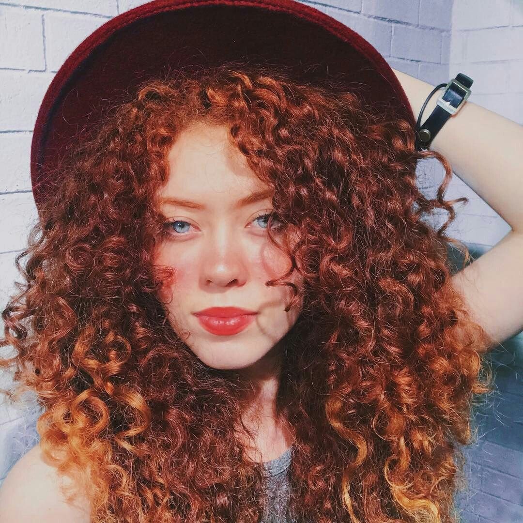 Афро кудри рыжие