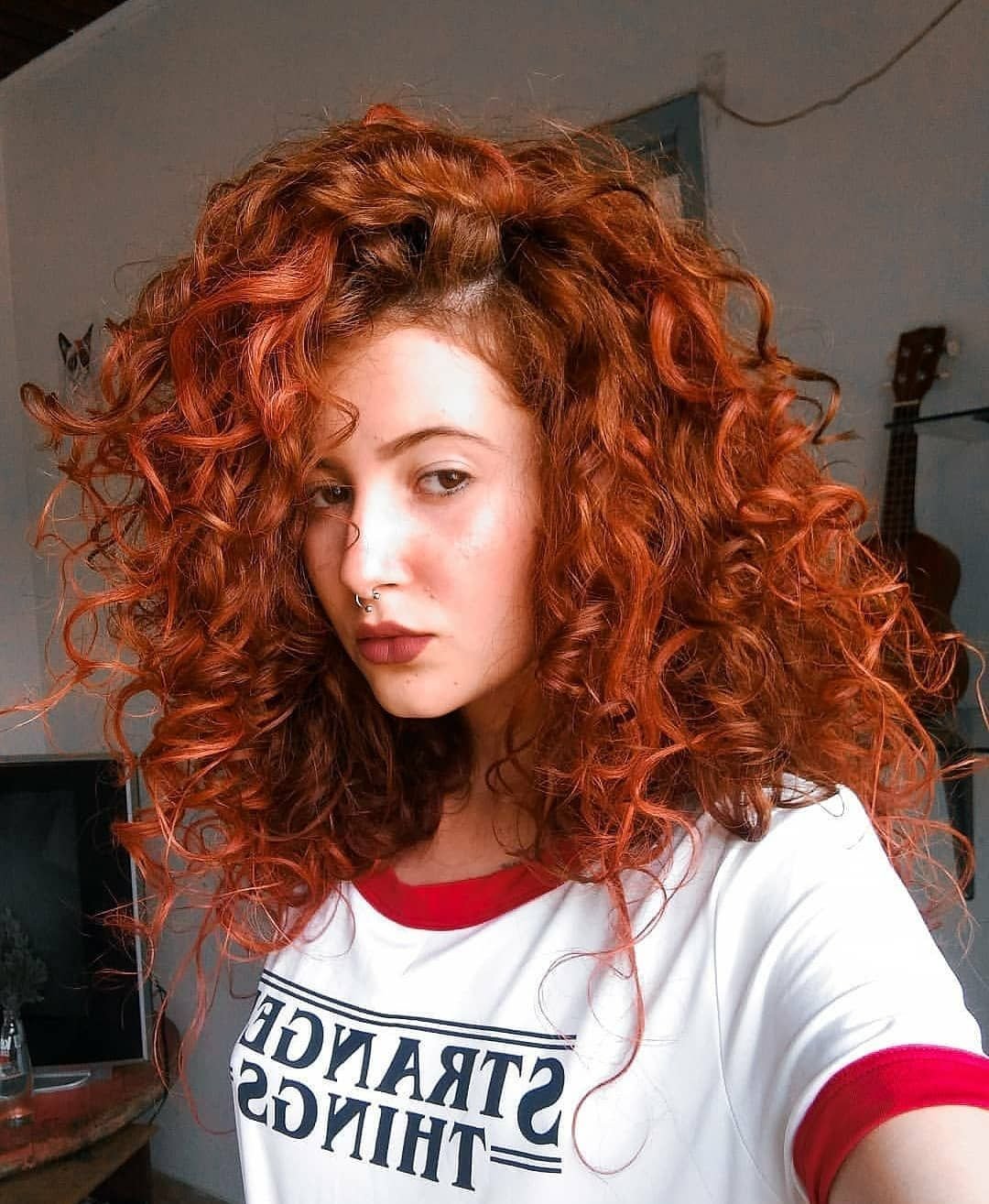 Рыжий цвет волос кудрявый