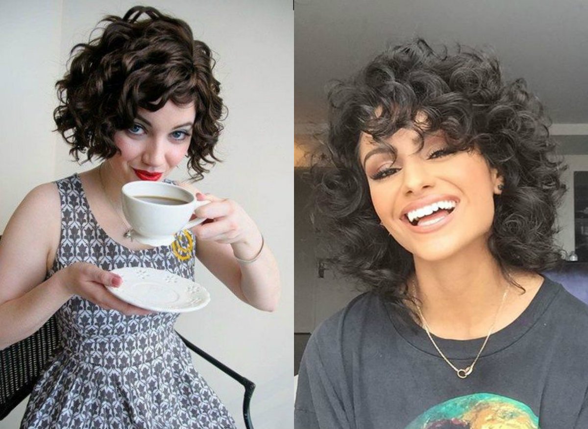 Curly Bob модель