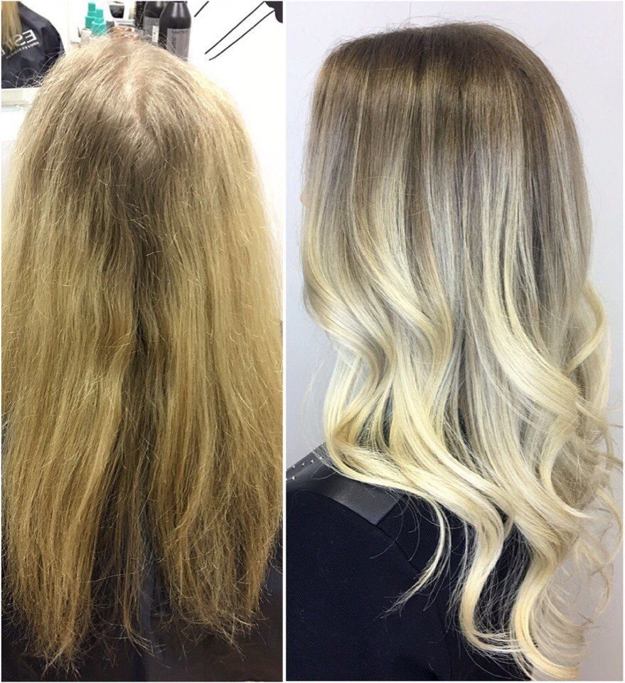 Обесцвечивание корней