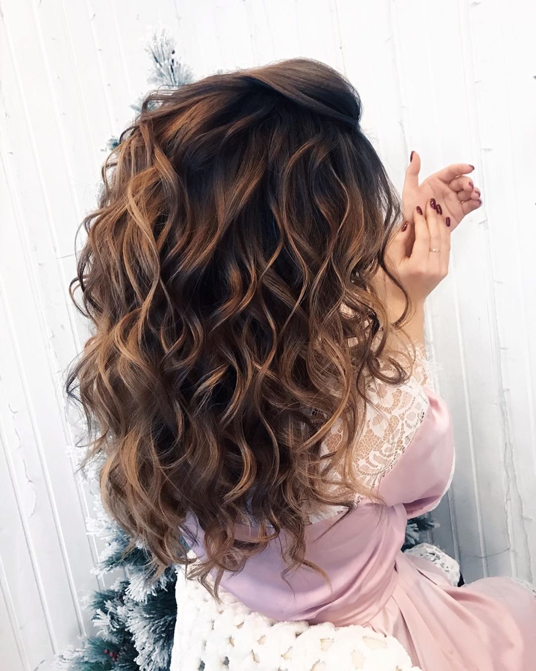 Укладка небрежные Локоны