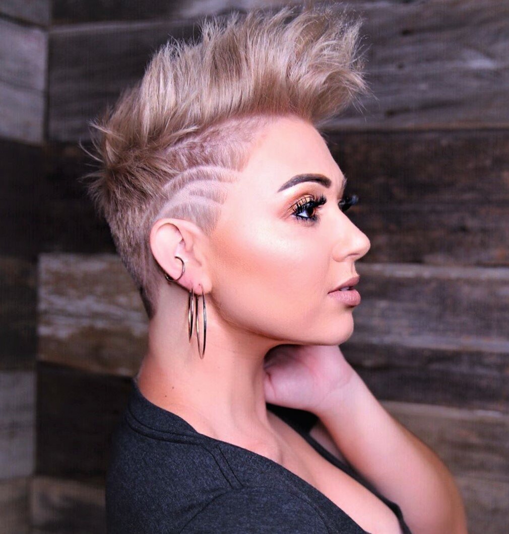 Андеркат ирокез женский