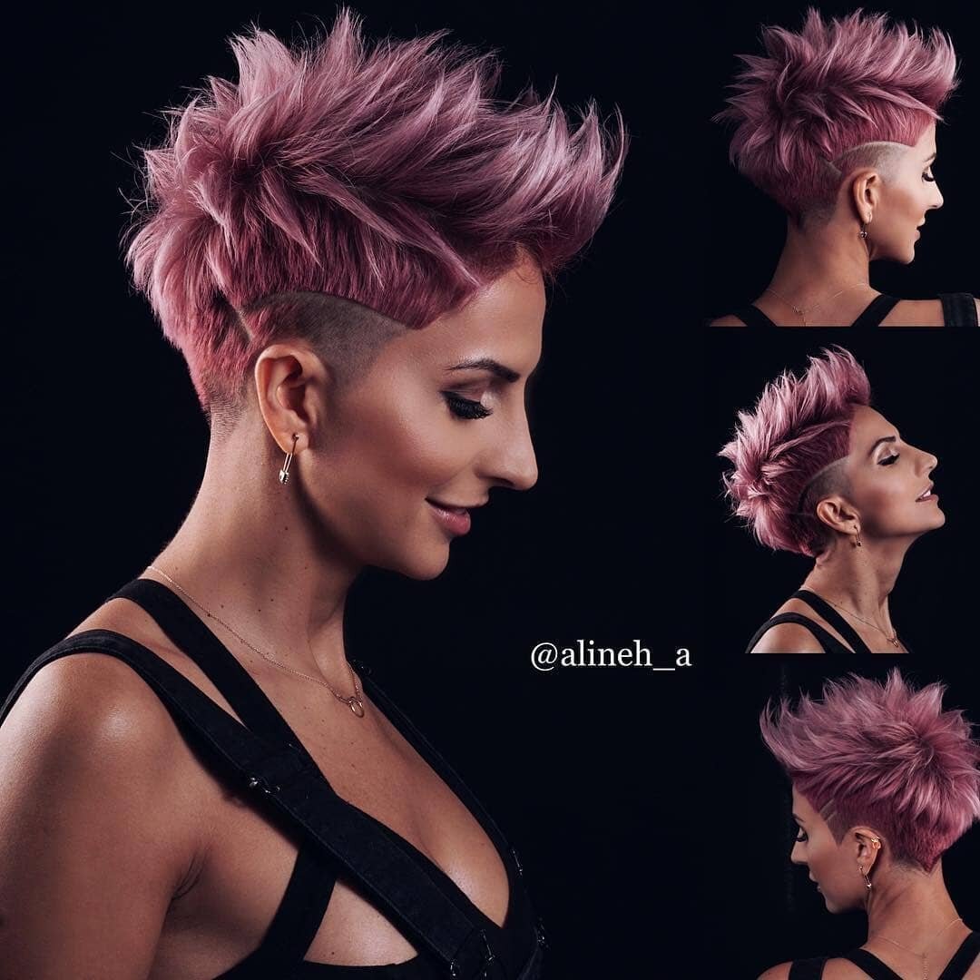 Стрижка Пикси ирокез