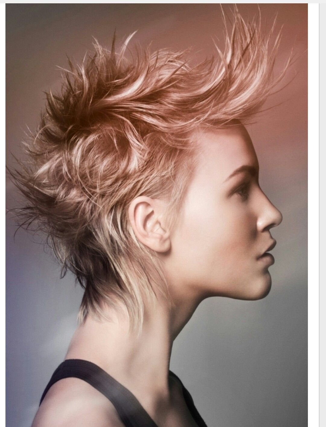 Прически в стиле ирокез