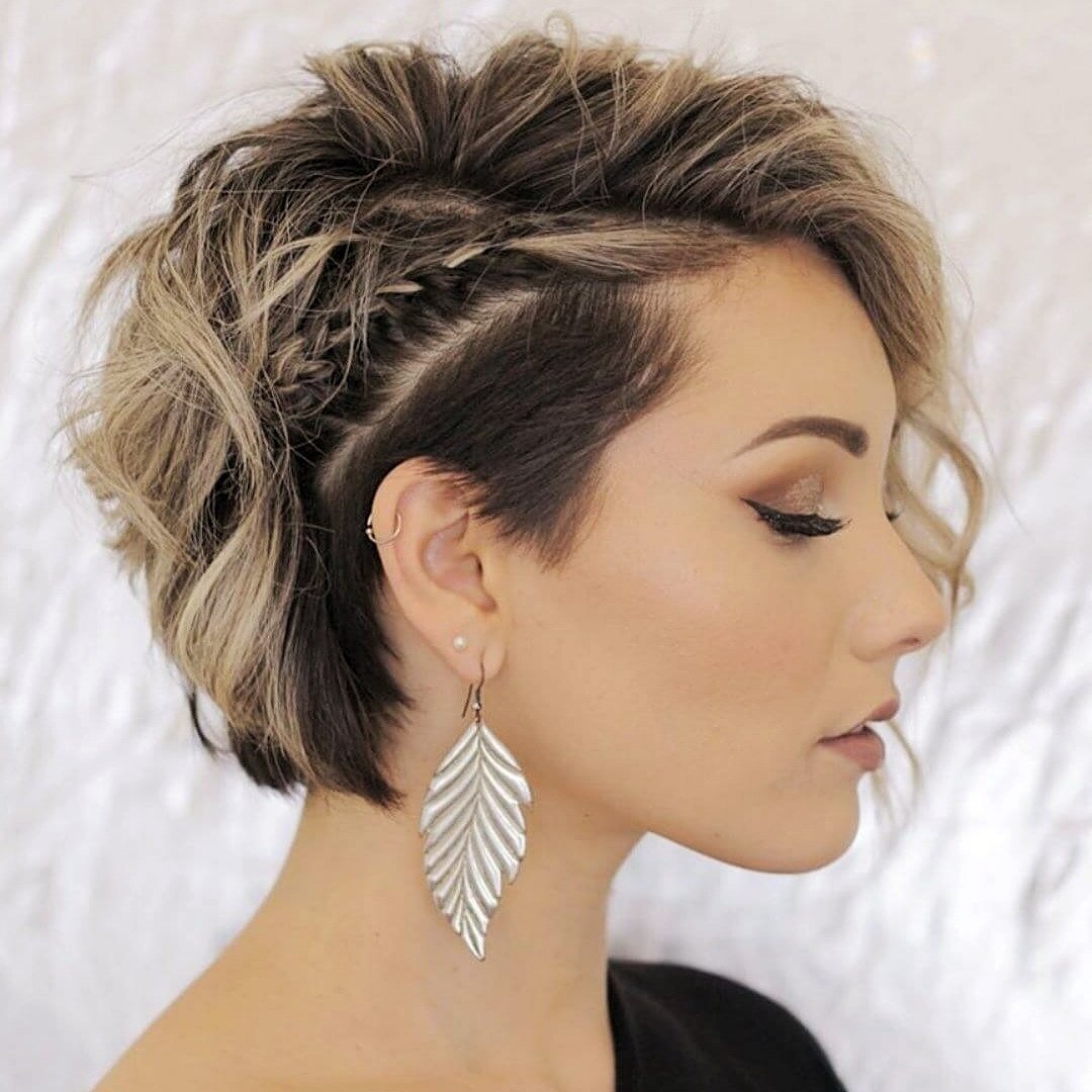 Коктейльные укладки для коротких волос