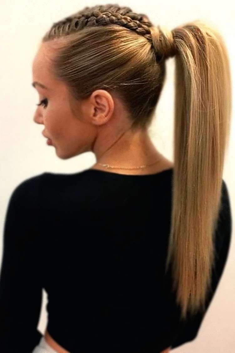 Прическа высокий хвост для девочки