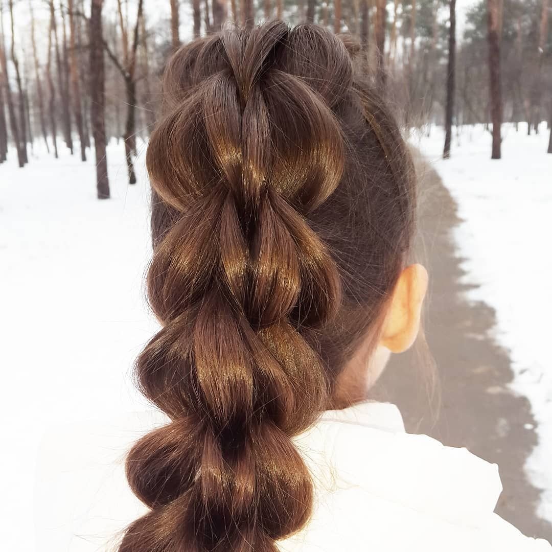 Прически с силиконовыми резинками