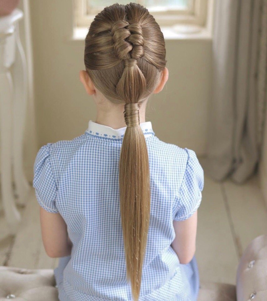 Причёски для девочек в школу