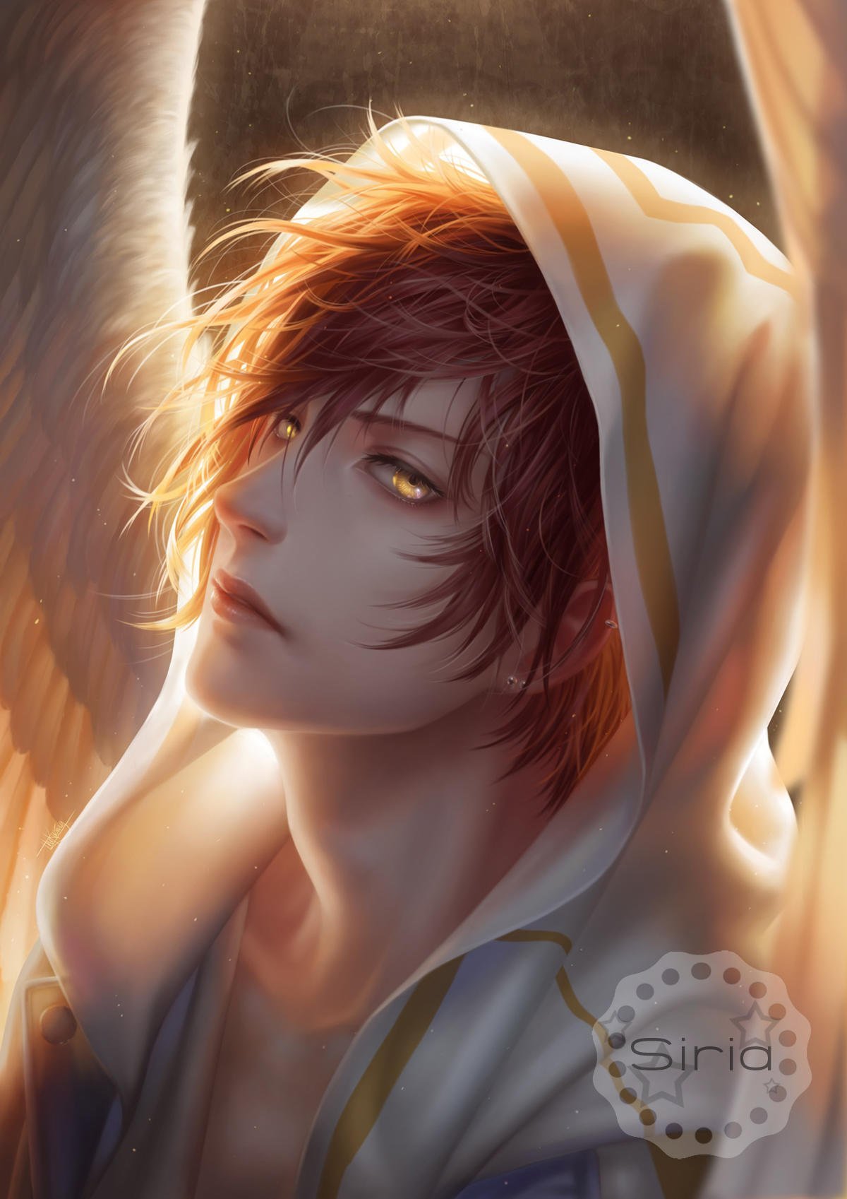 Рыжий парень арт