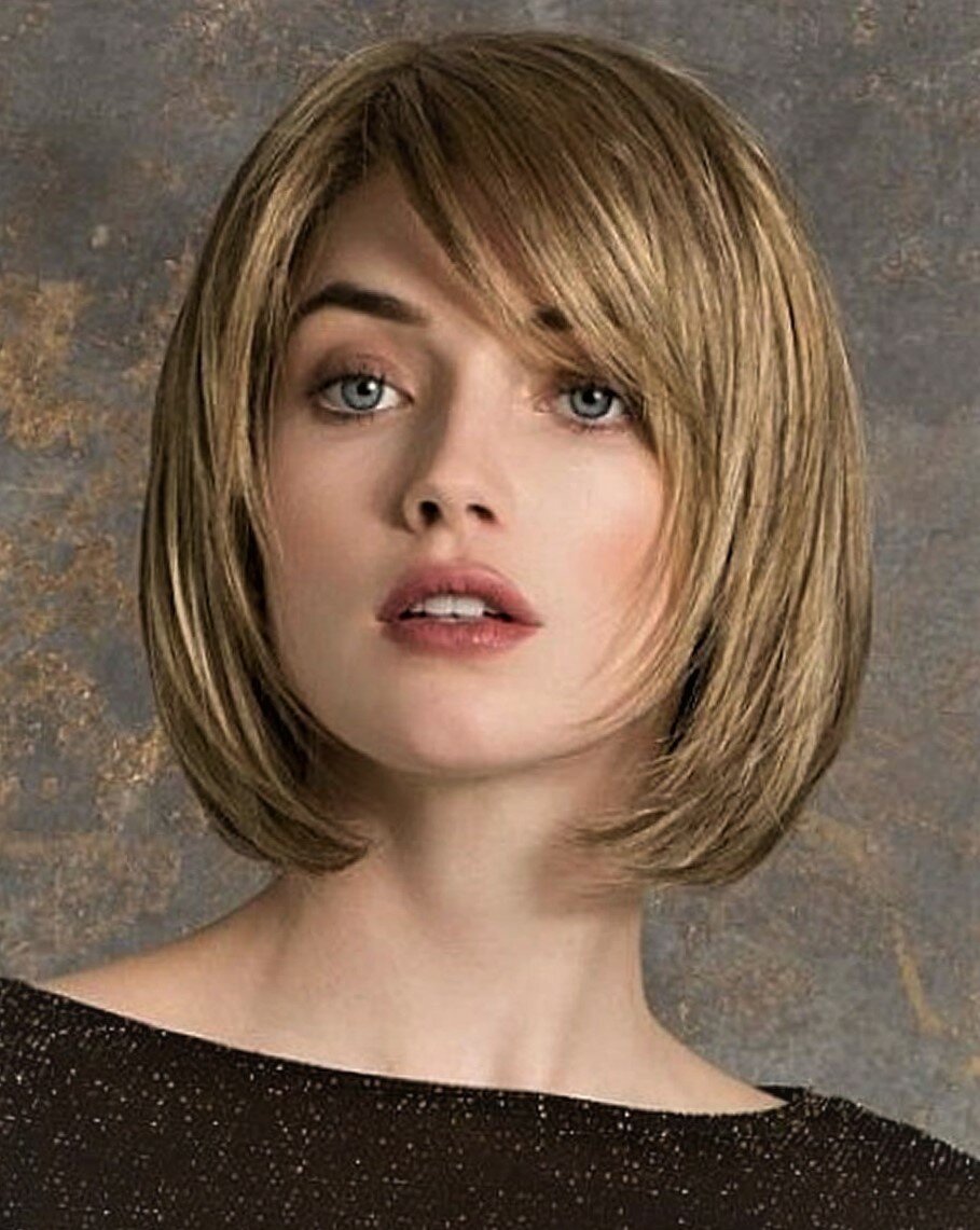 Асимметричное каре 2022 на тонкие волосы