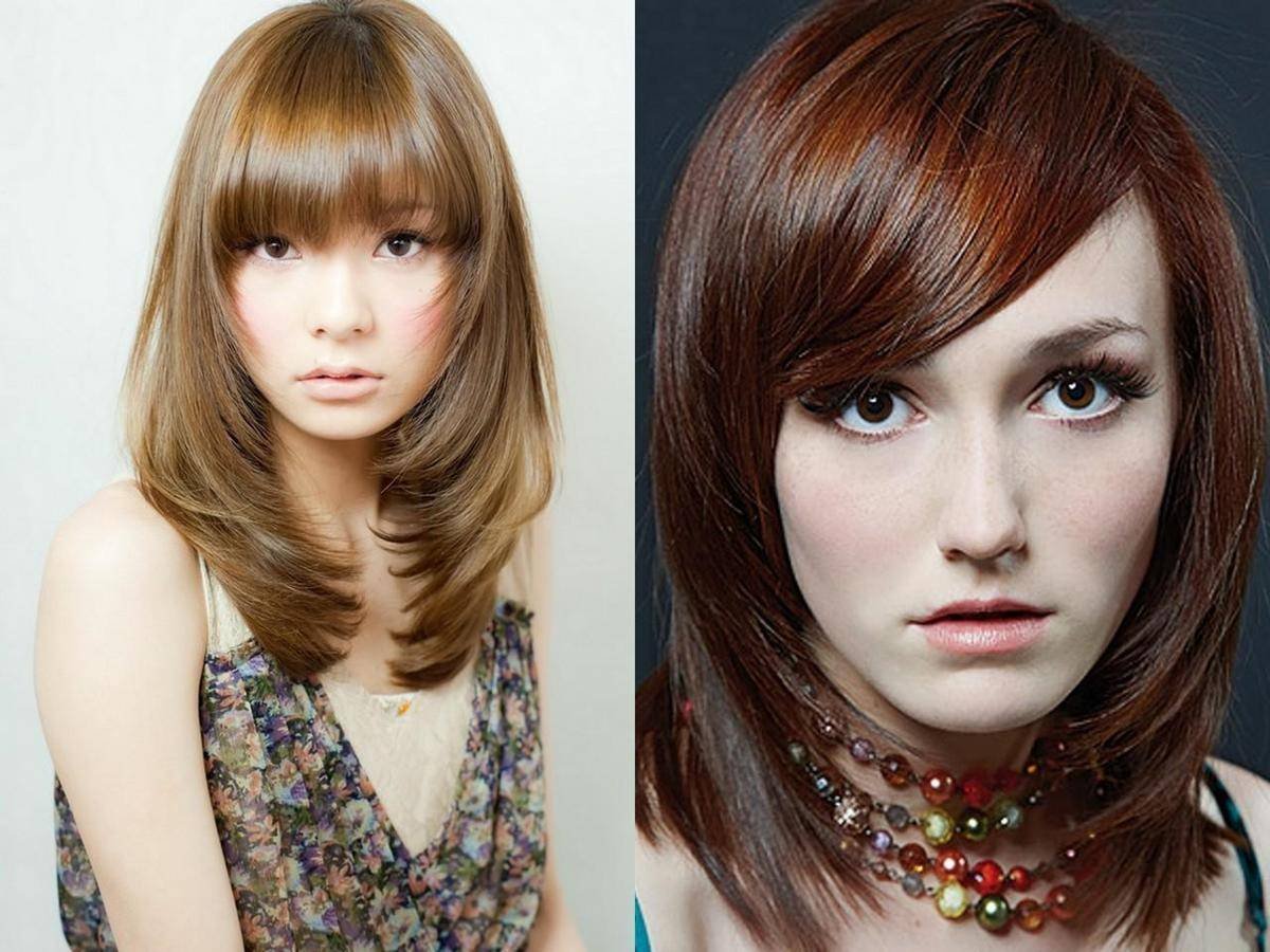 Подстрижка Каскад с челкой