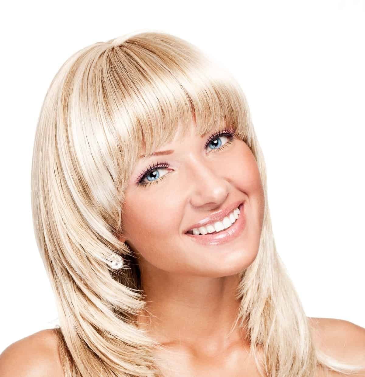 Каскад с филированной челкой