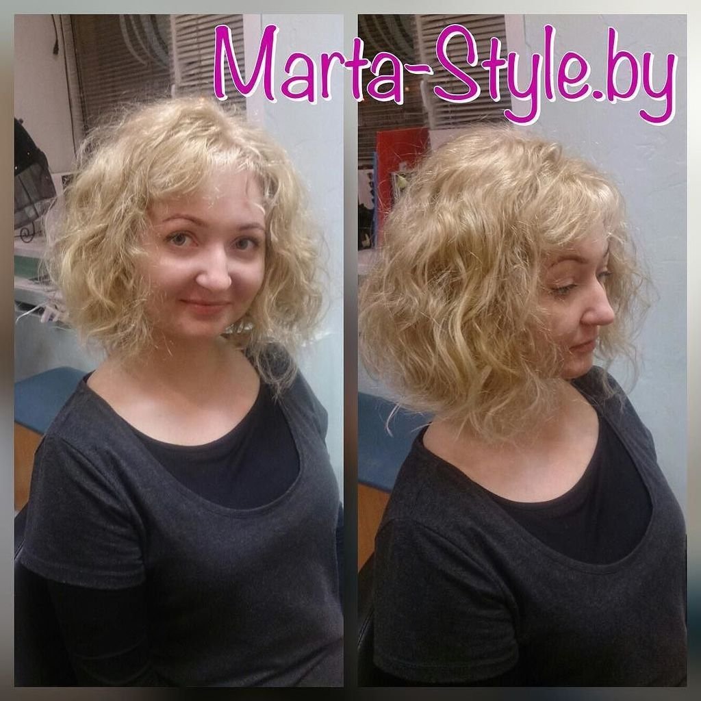 Биозавивка на тонкие редкие волосы