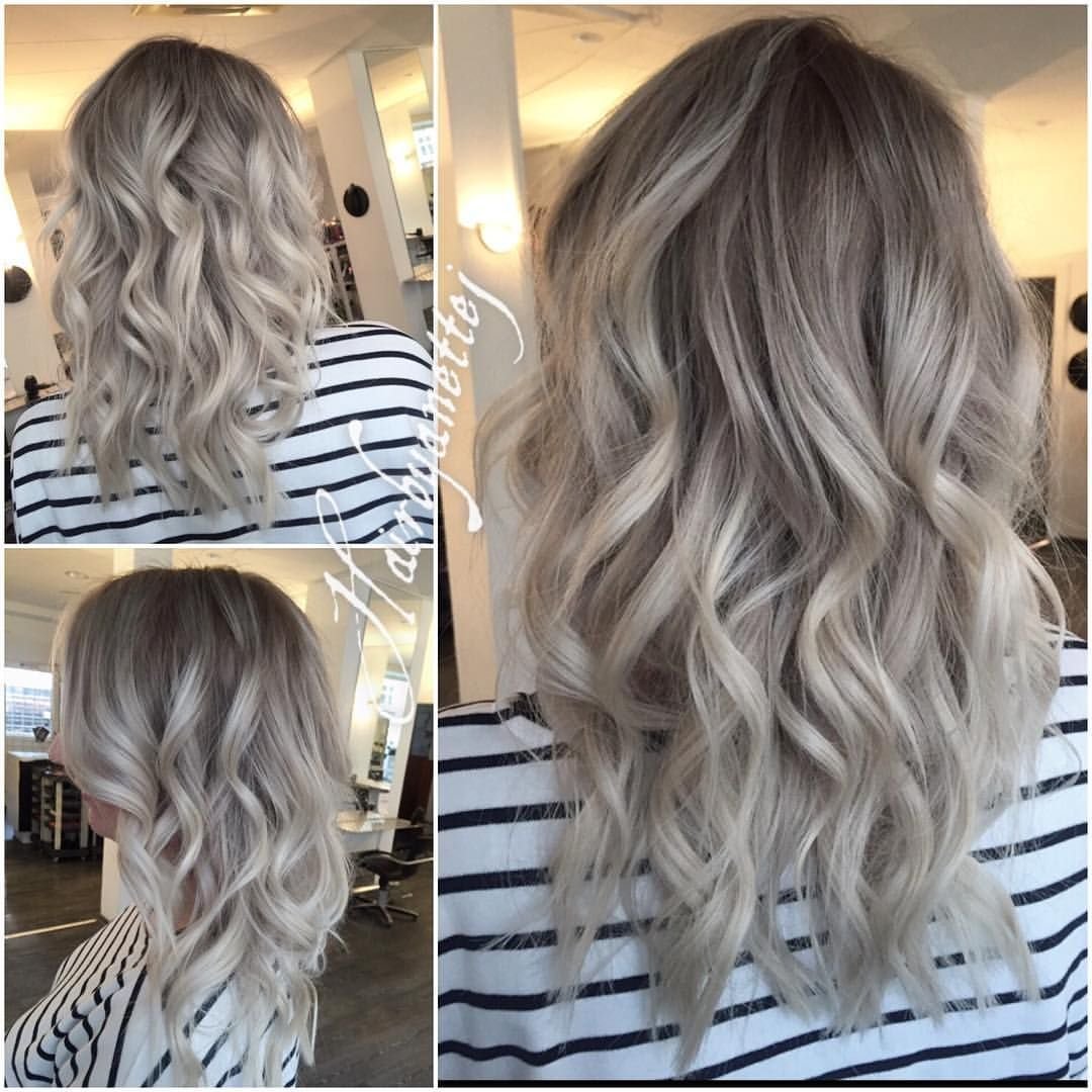 Холодный блонд балаяж шатуш